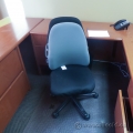 Black Mid Back Adjustable Task Chair, No Arms